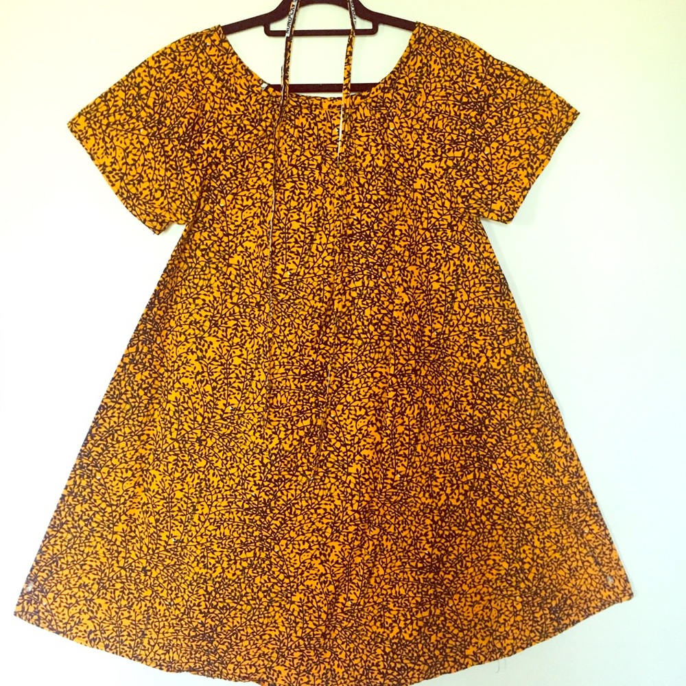 African Flare dress w/ belt